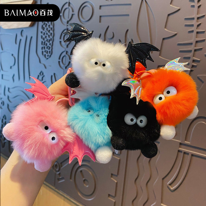 Wholesale Little Devil Plush Ball Keychain